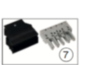 Kontakt mannlig 5-polet 1-5
