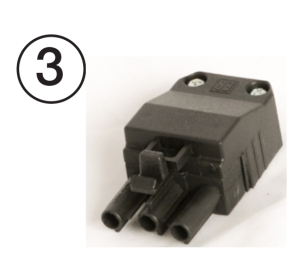 Plug 3P Hann Svart Cpl