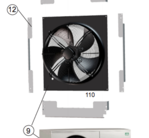 Vifte 560mm Ø 5-blad 1011-