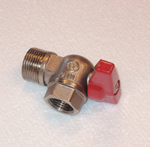 Vinkelkuleventil R20 x R15