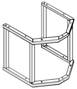 Gulvstativ 110-160 liter E