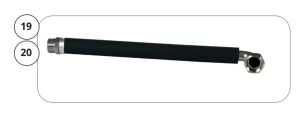 Flex slange 600mm 0616-
