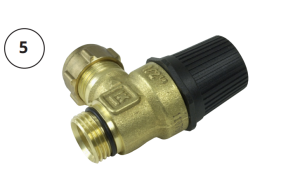 Sikkerhetsventil 1/2 &quot;3bar